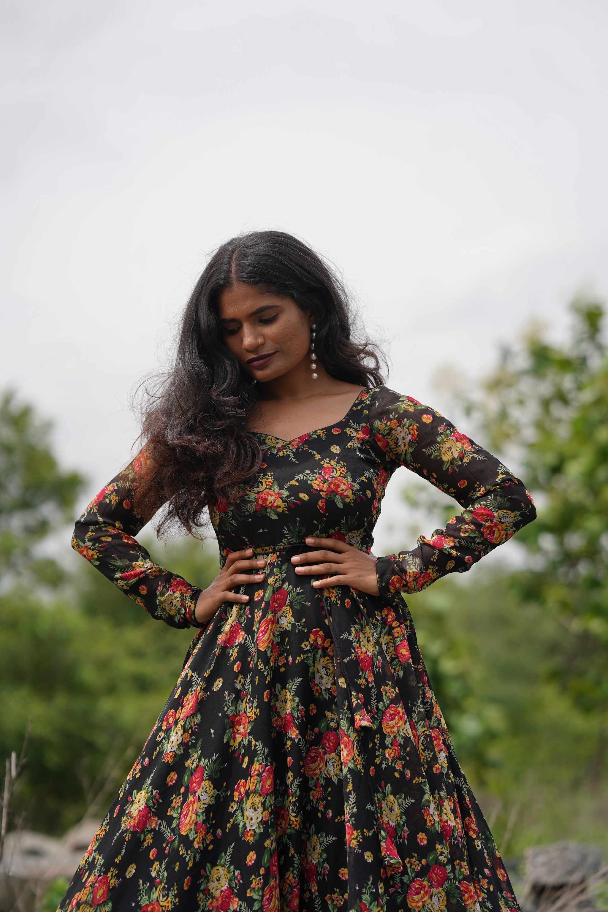 Floral Garden Long frock