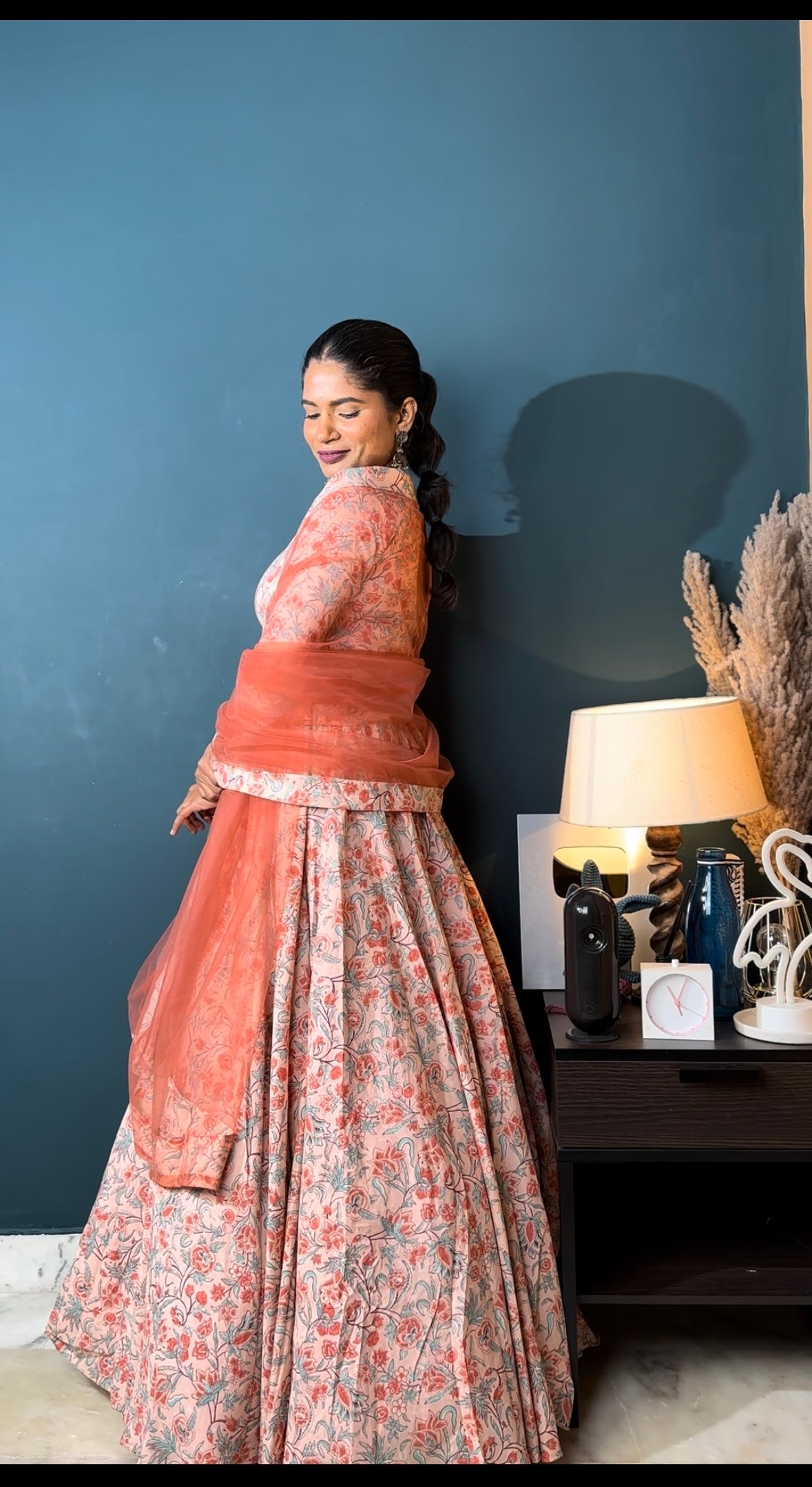 Coral Dream 3 Piece Lehenga Set