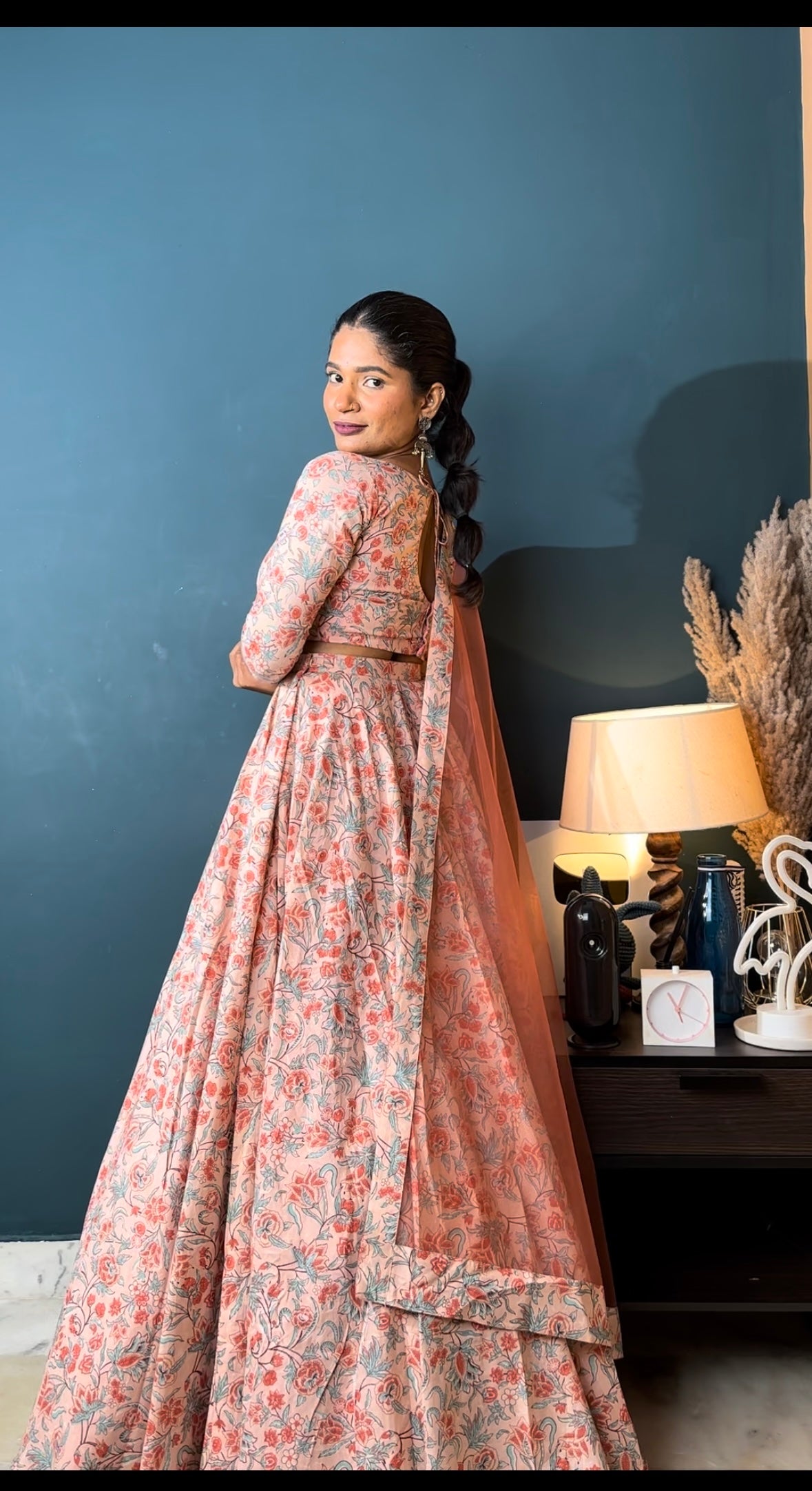 Coral Dream 3 Piece Lehenga Set