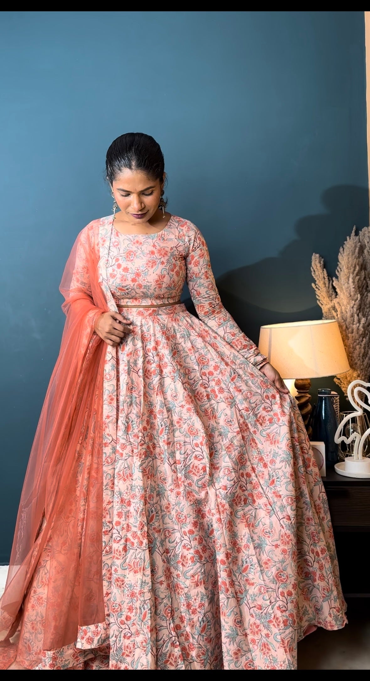 Coral Dream 3 Piece Lehenga Set