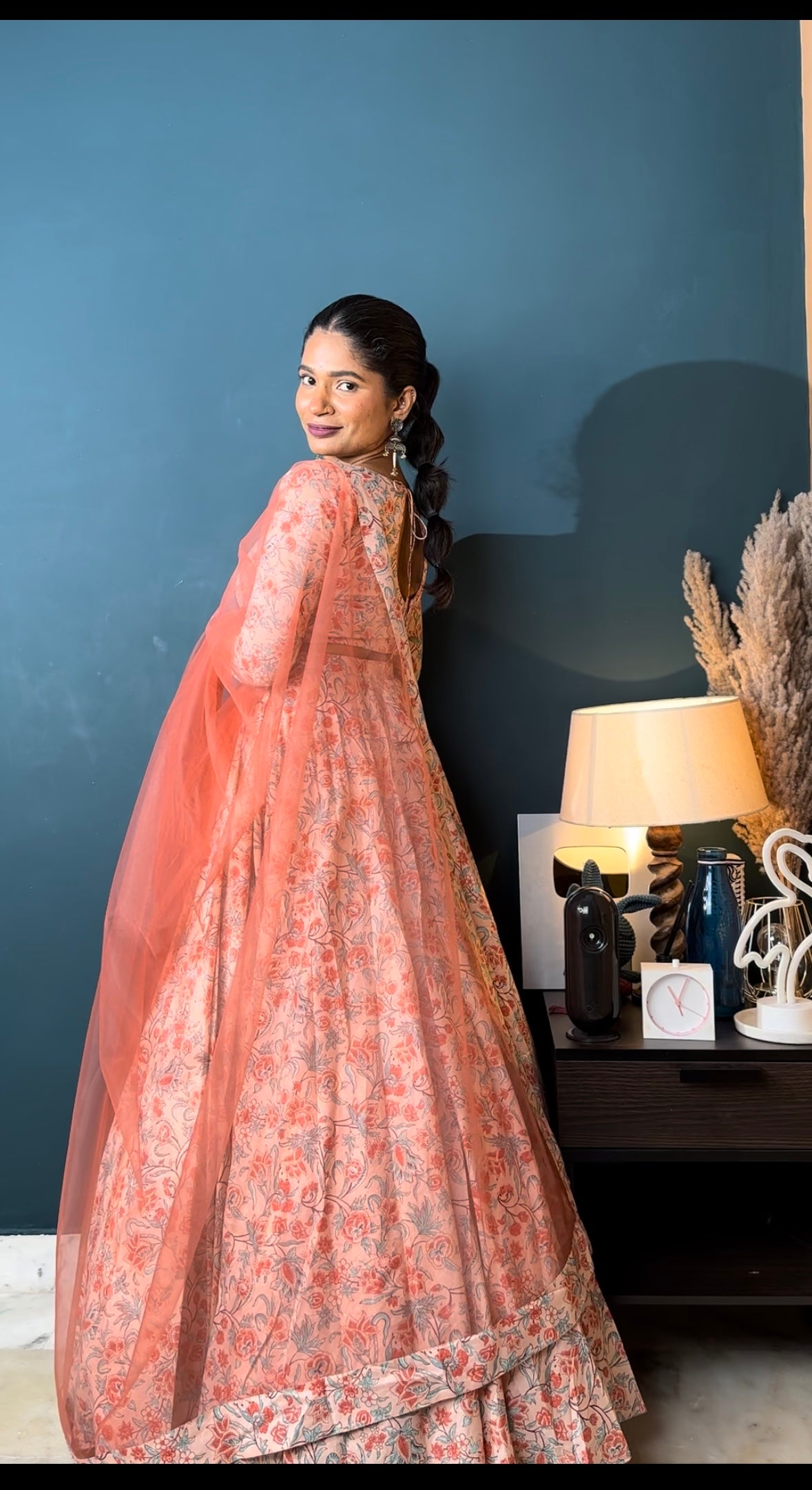 Coral Dream 3 Piece Lehenga Set