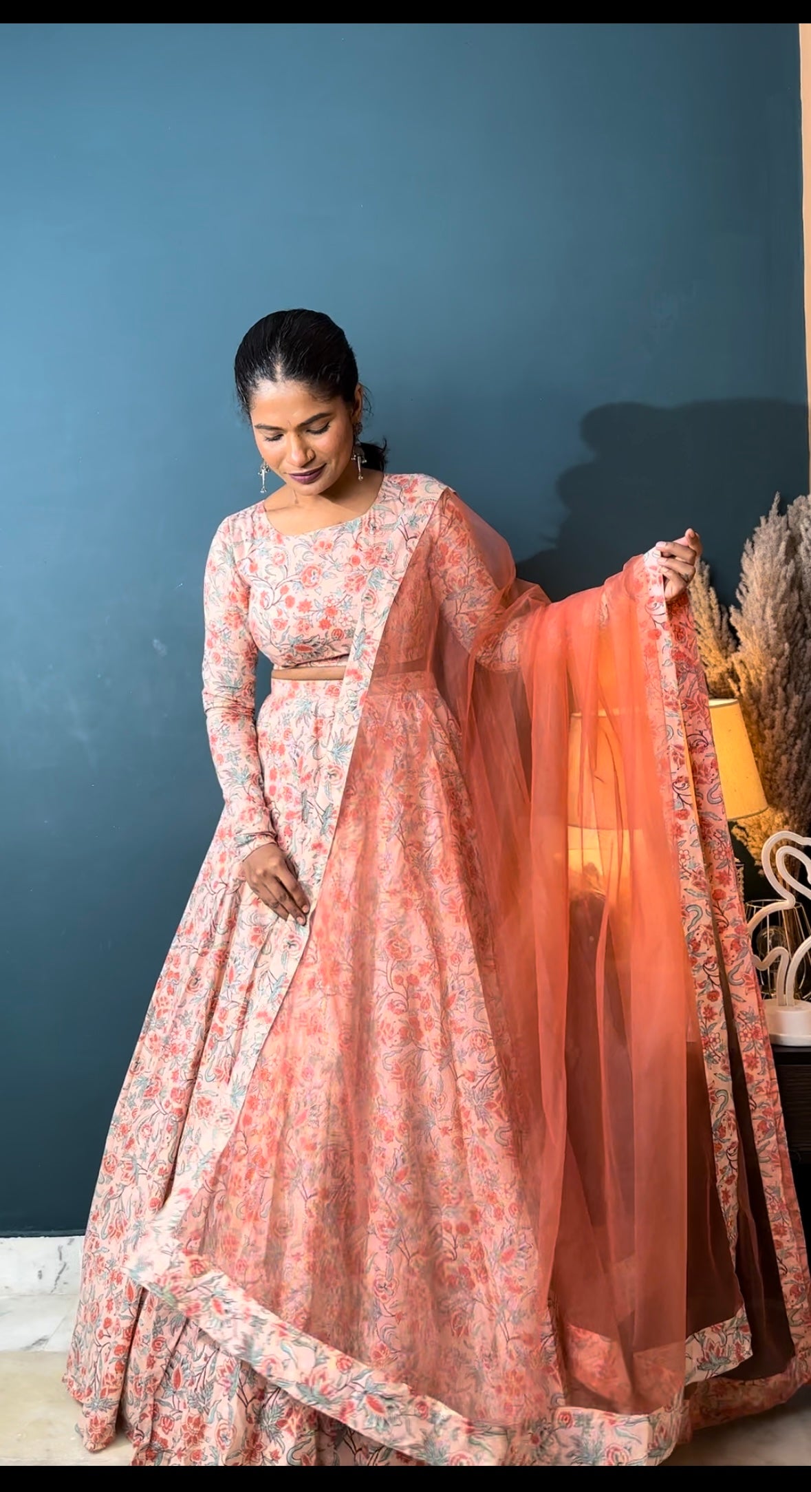 Coral Dream 3 Piece Lehenga Set