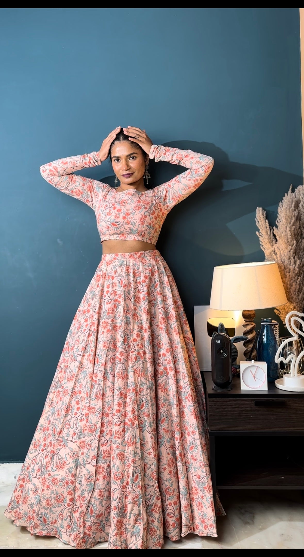 Coral Dream 3 Piece Lehenga Set