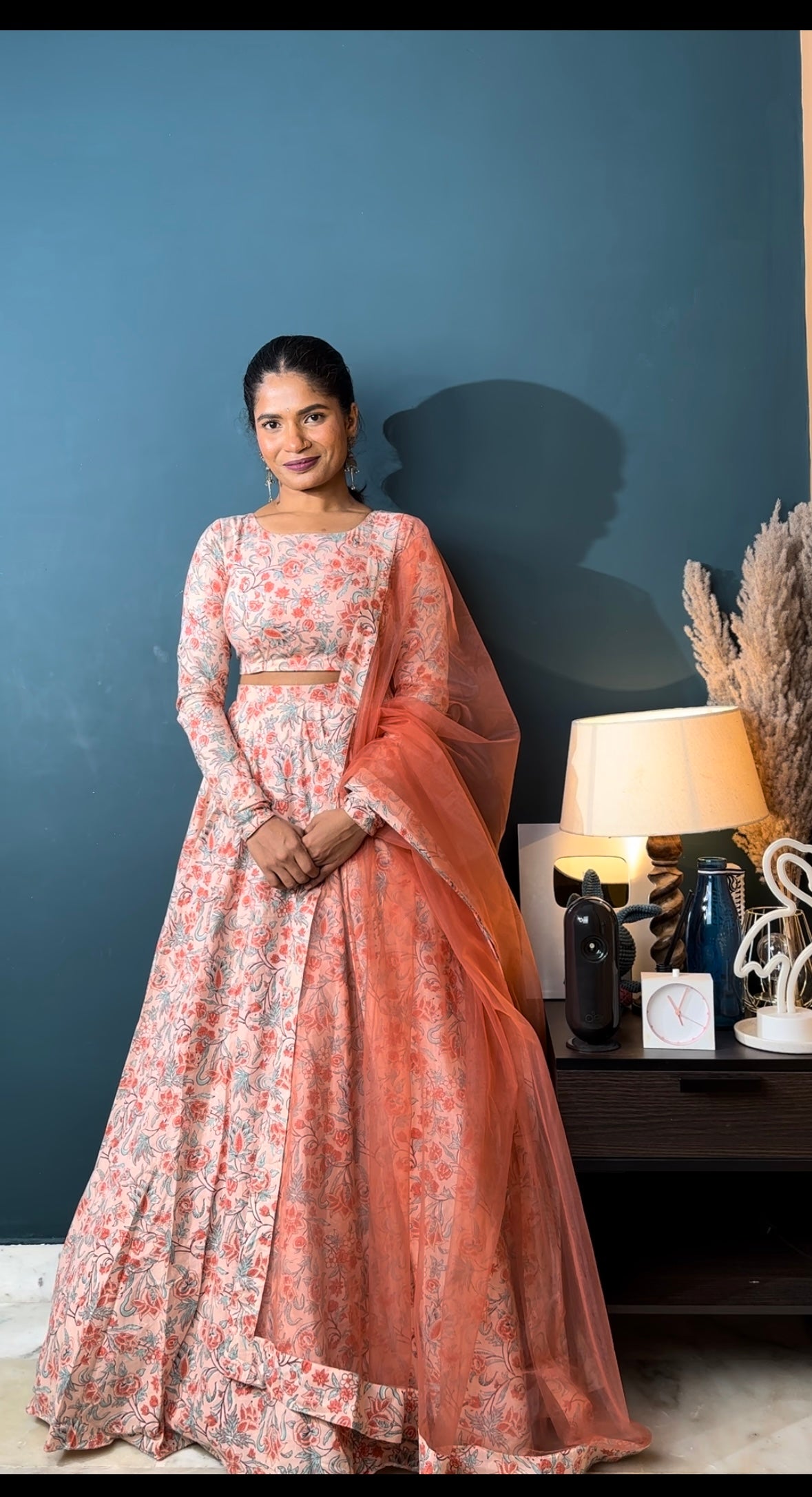 Coral Dream 3 Piece Lehenga Set