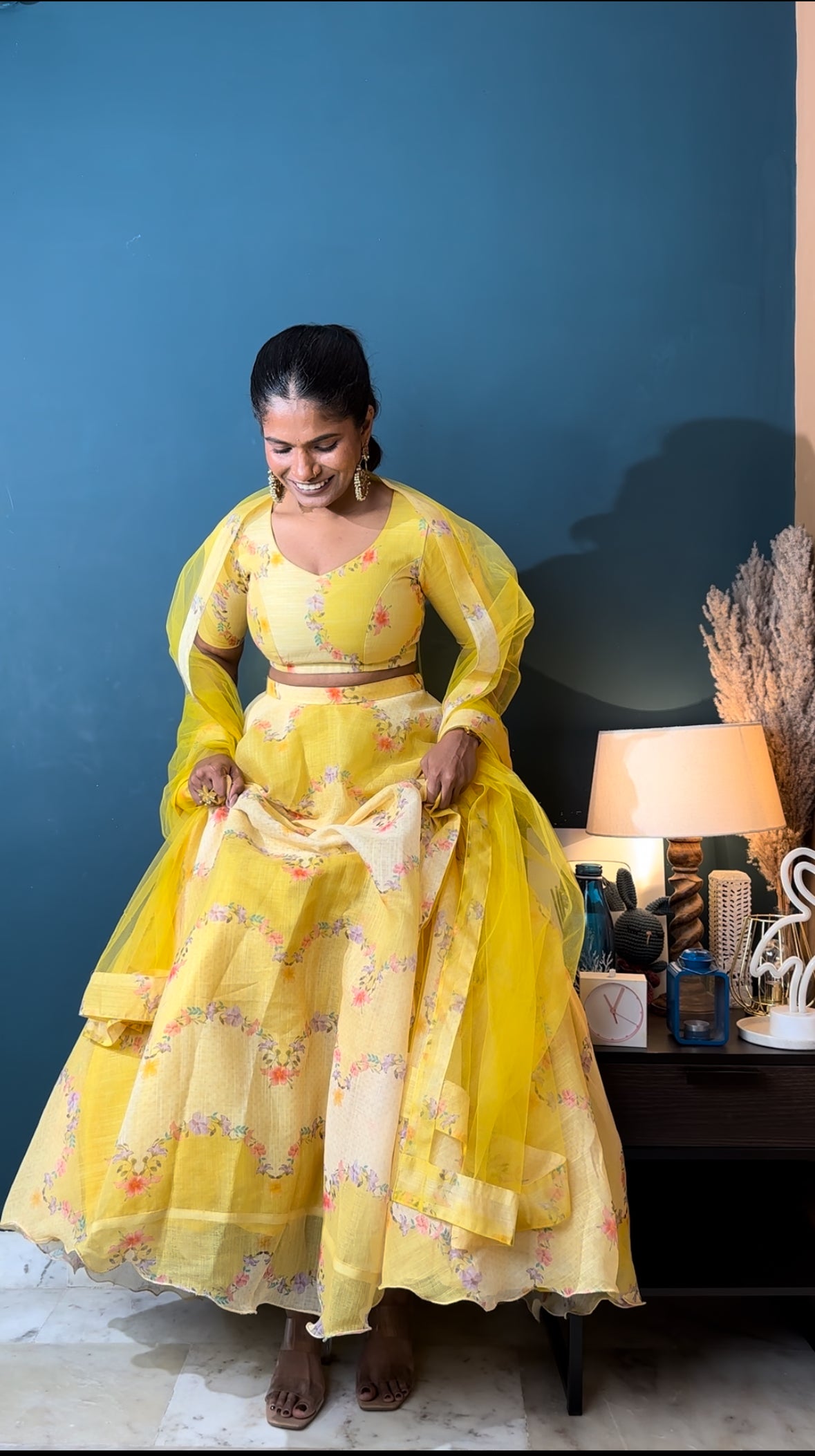 Marigold 3 Piece Lehenga Set