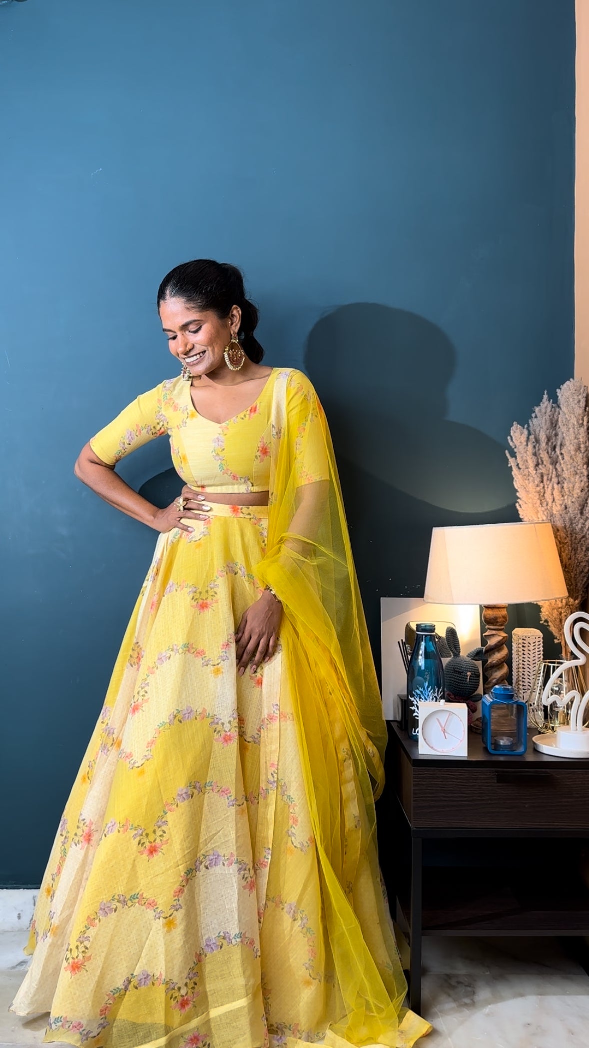 Marigold 3 Piece Lehenga Set