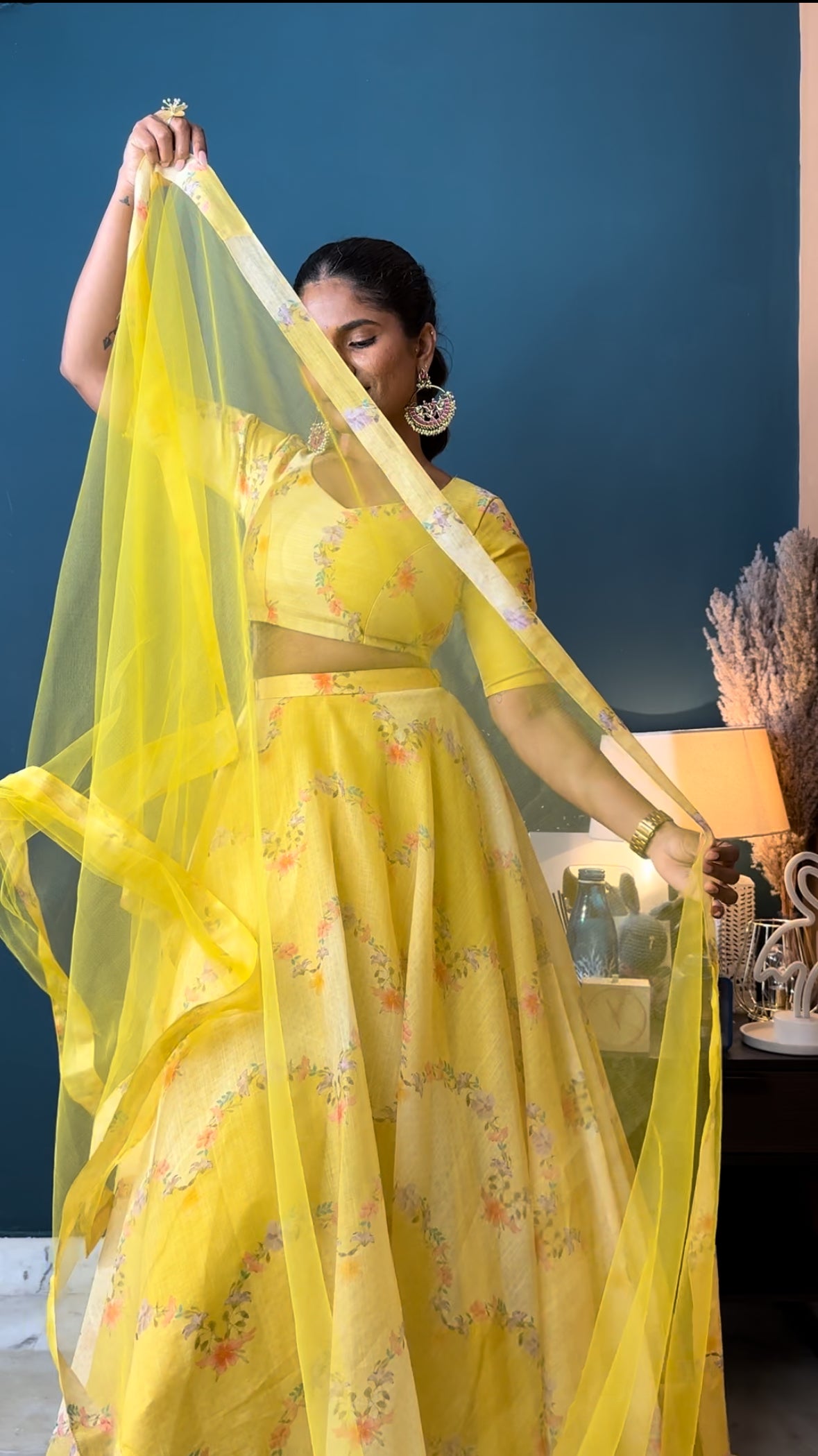 Marigold 3 Piece Lehenga Set