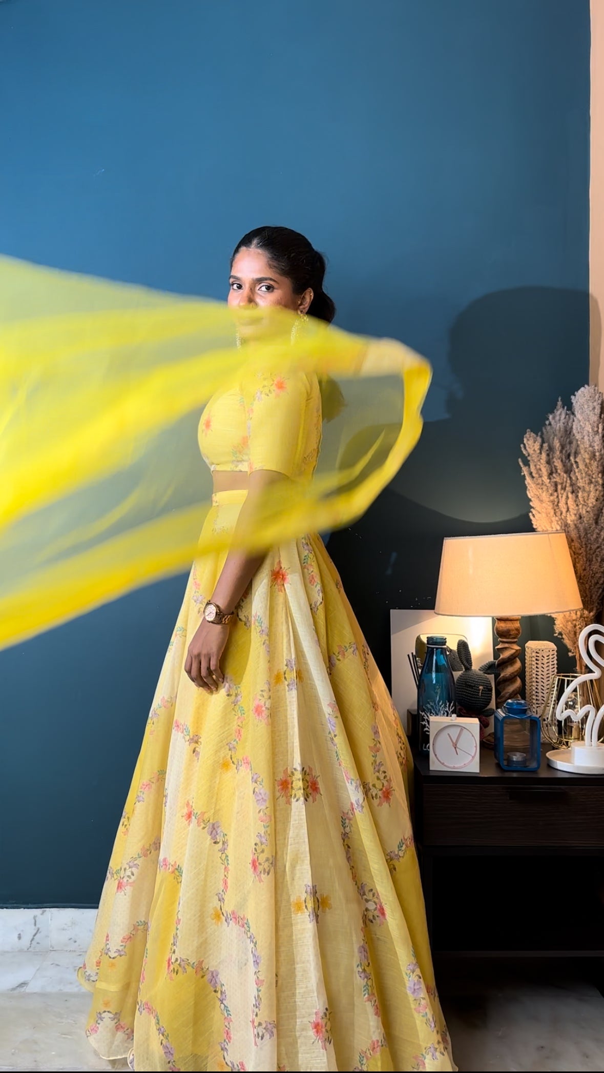 Marigold 3 Piece Lehenga Set