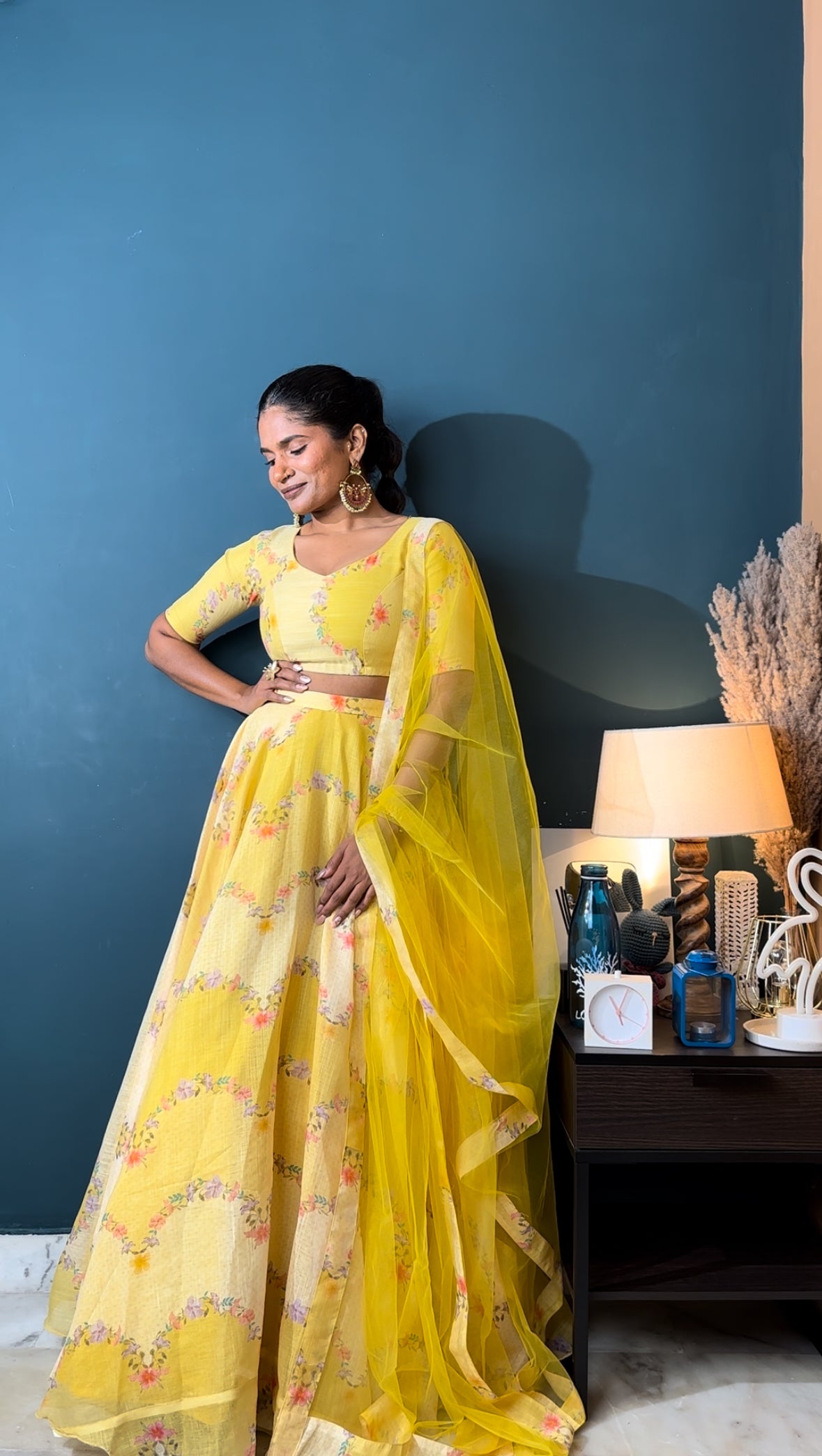 Marigold 3 Piece Lehenga Set