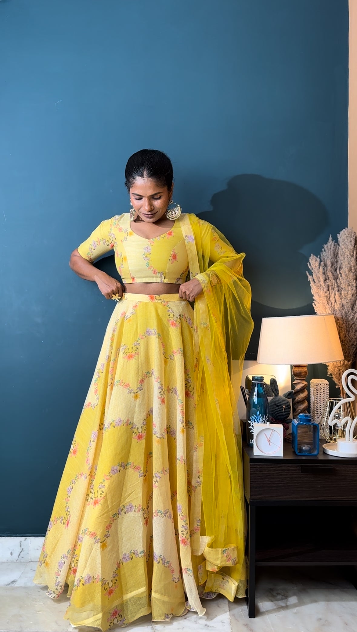 Marigold 3 Piece Lehenga Set