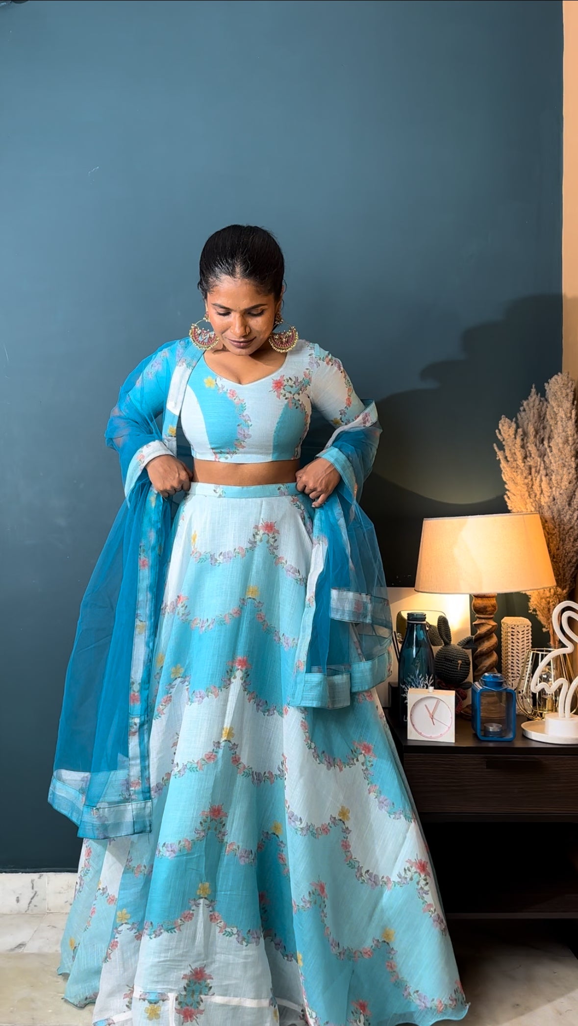 Blue Orchid 3 Piece Lehenga Set
