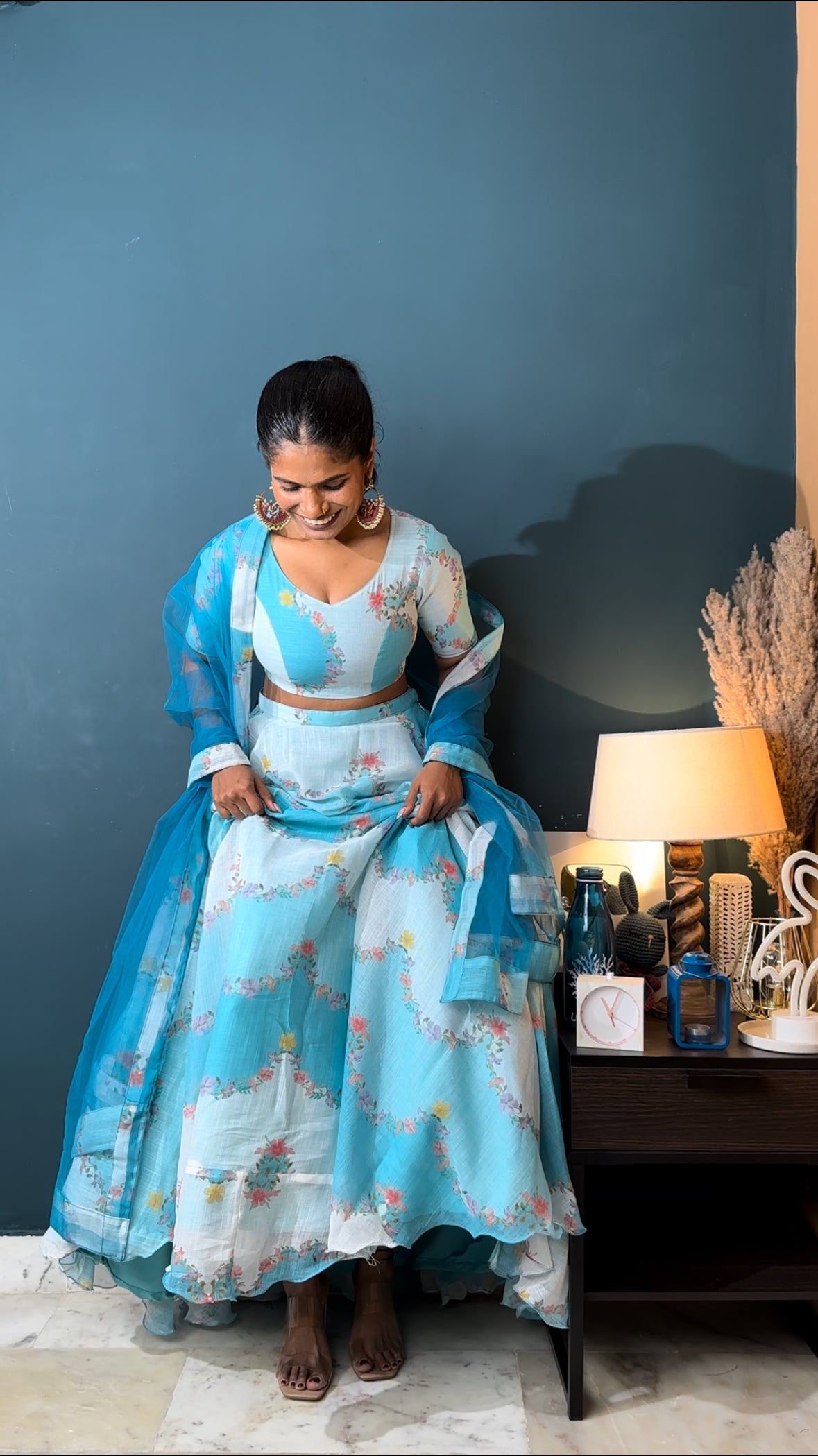 Blue Orchid 3 Piece Lehenga Set