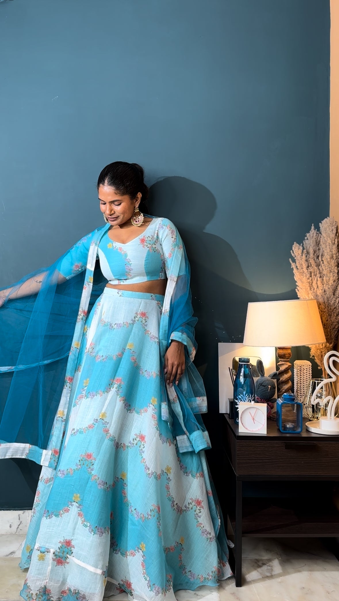 Blue Orchid 3 Piece Lehenga Set