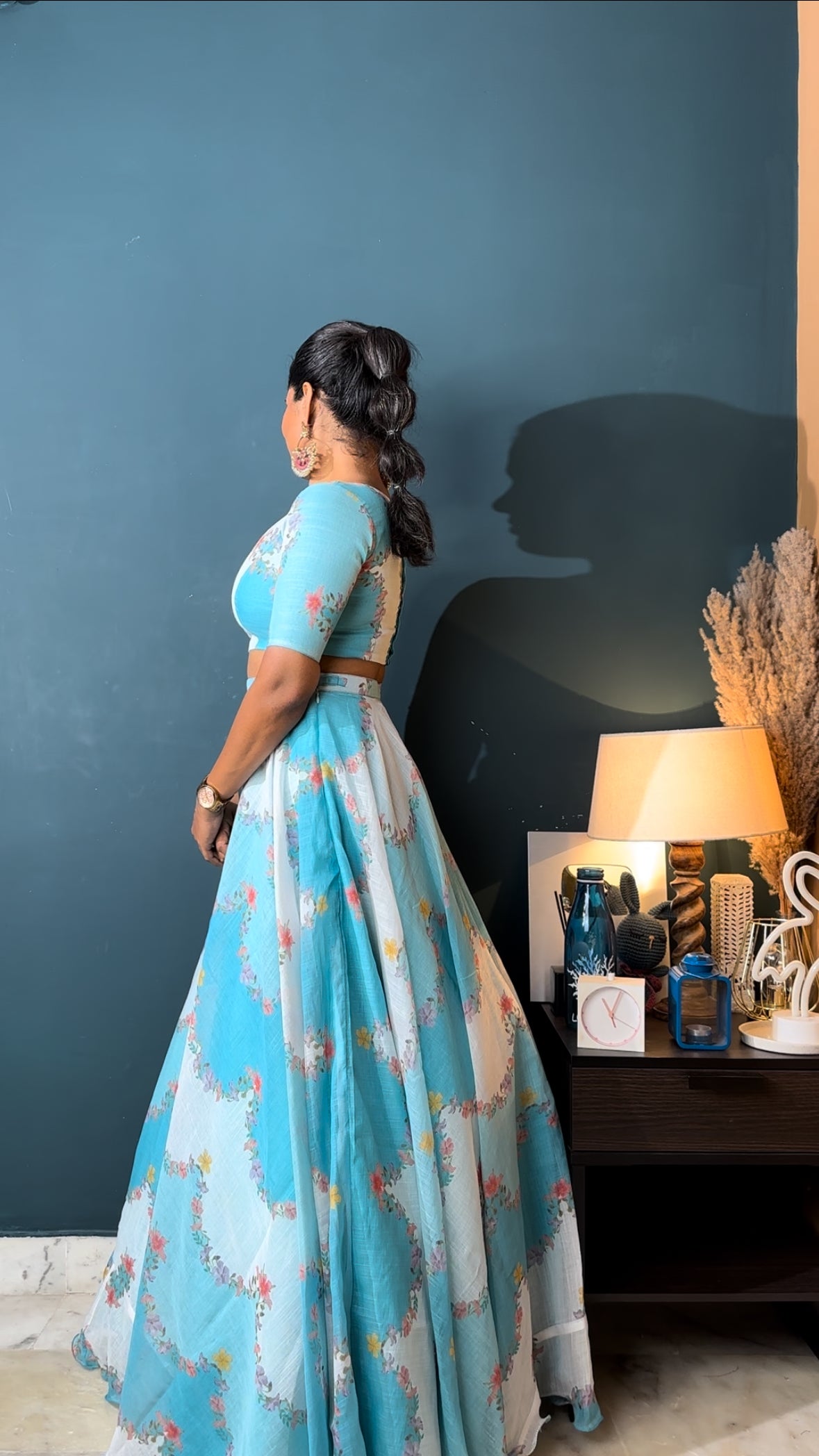 Blue Orchid 3 Piece Lehenga Set