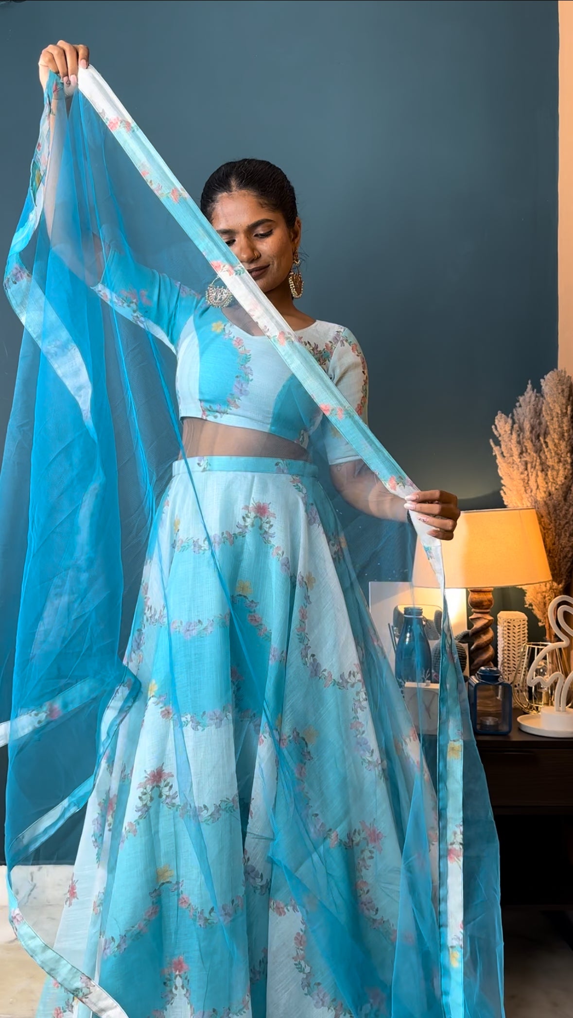 Blue Orchid 3 Piece Lehenga Set