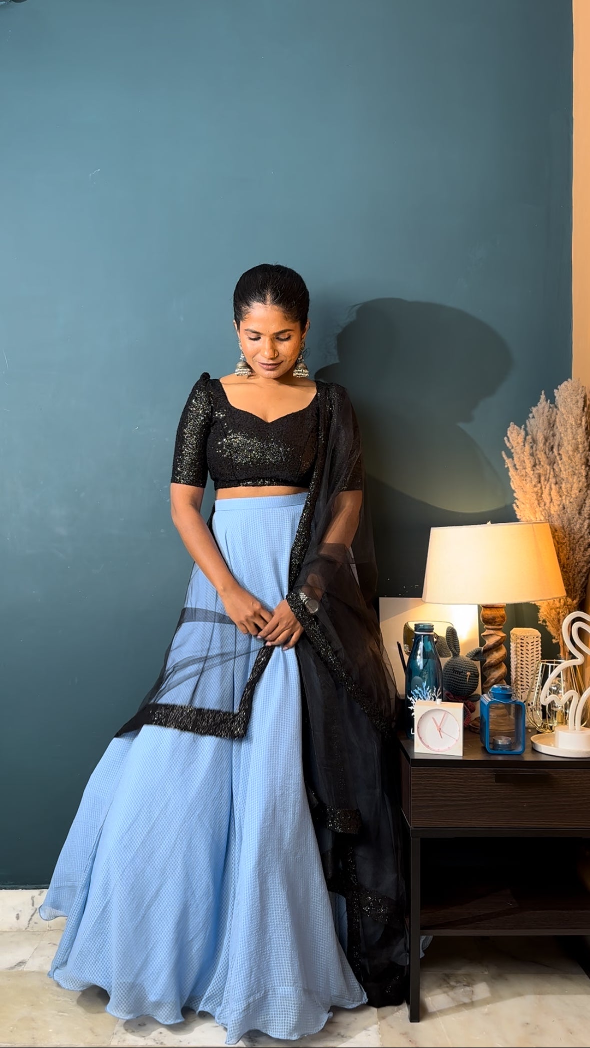Sky 3 Piece Lehenga Set