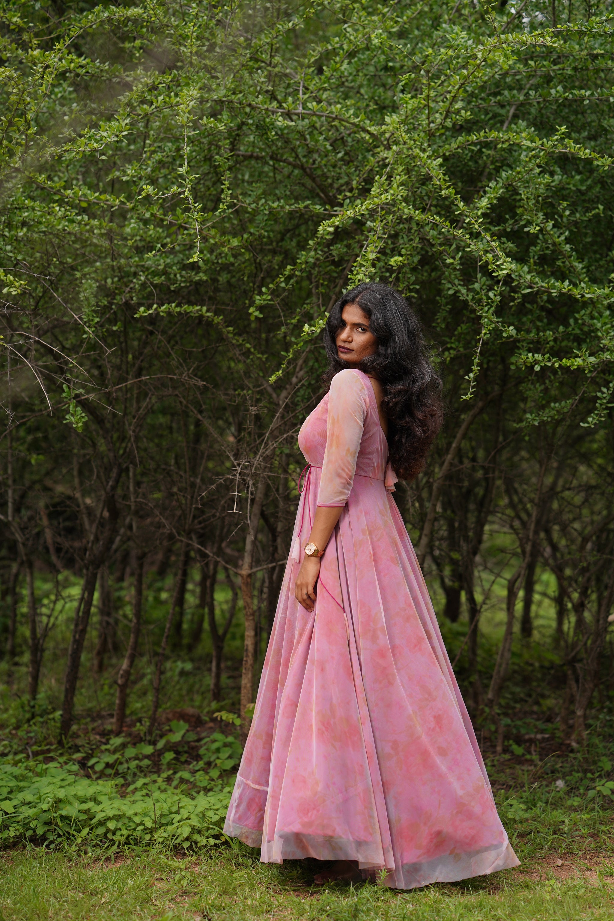 anarkali gown with dupatta set for a women
