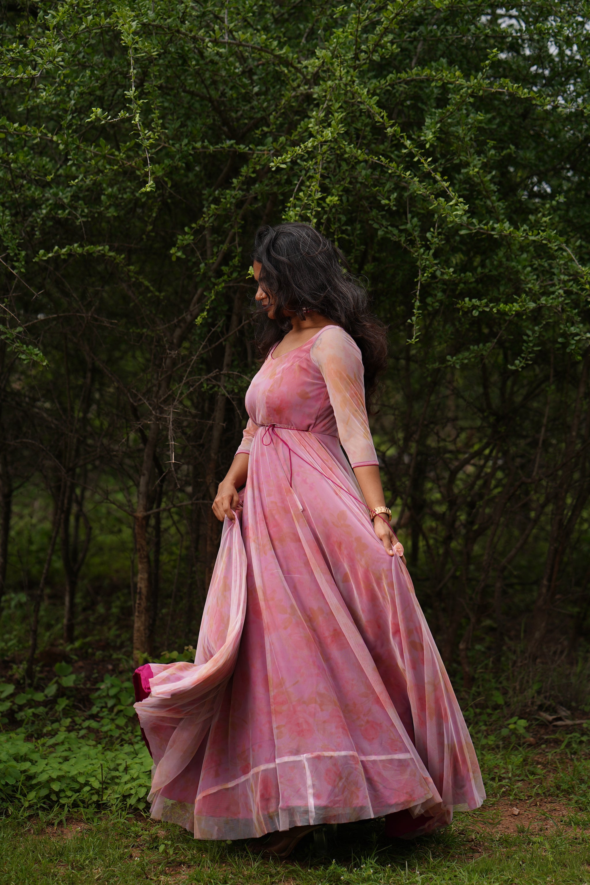 Casual Long Dress stunning look flower maxi gown with Dupatta at Rs  650/piece in Surat
