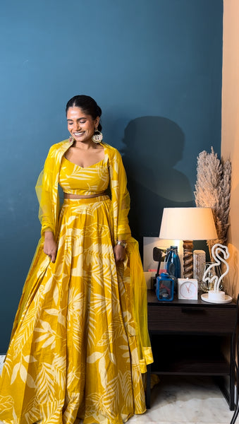 Haldi 3 Piece Lehenga Set