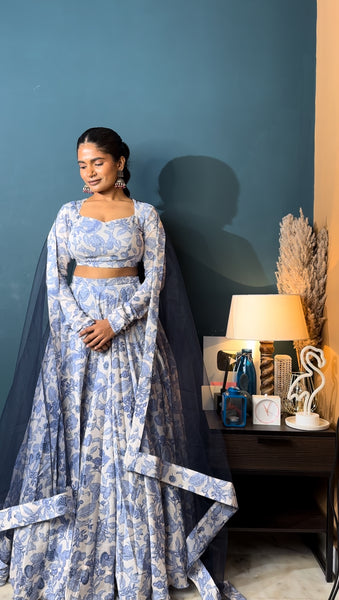 Aakasam 3 Piece Lehenga Set