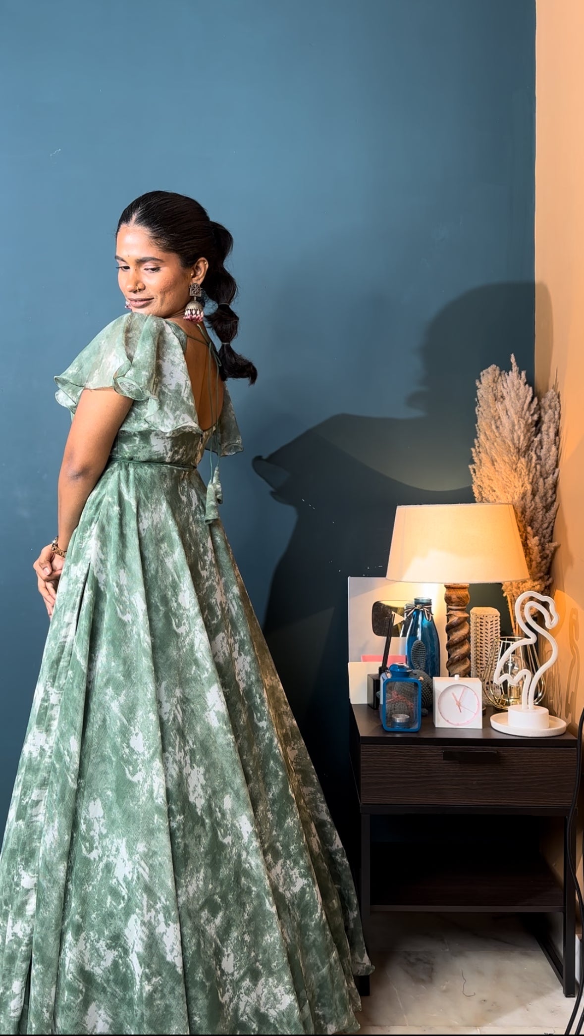 Green Marble Longfrock Navya Dachepally Green Marble Longfrock Navya Dachepally