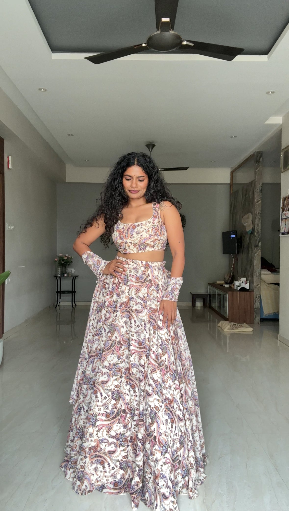 Caramel 3 Piece Lehengas Set