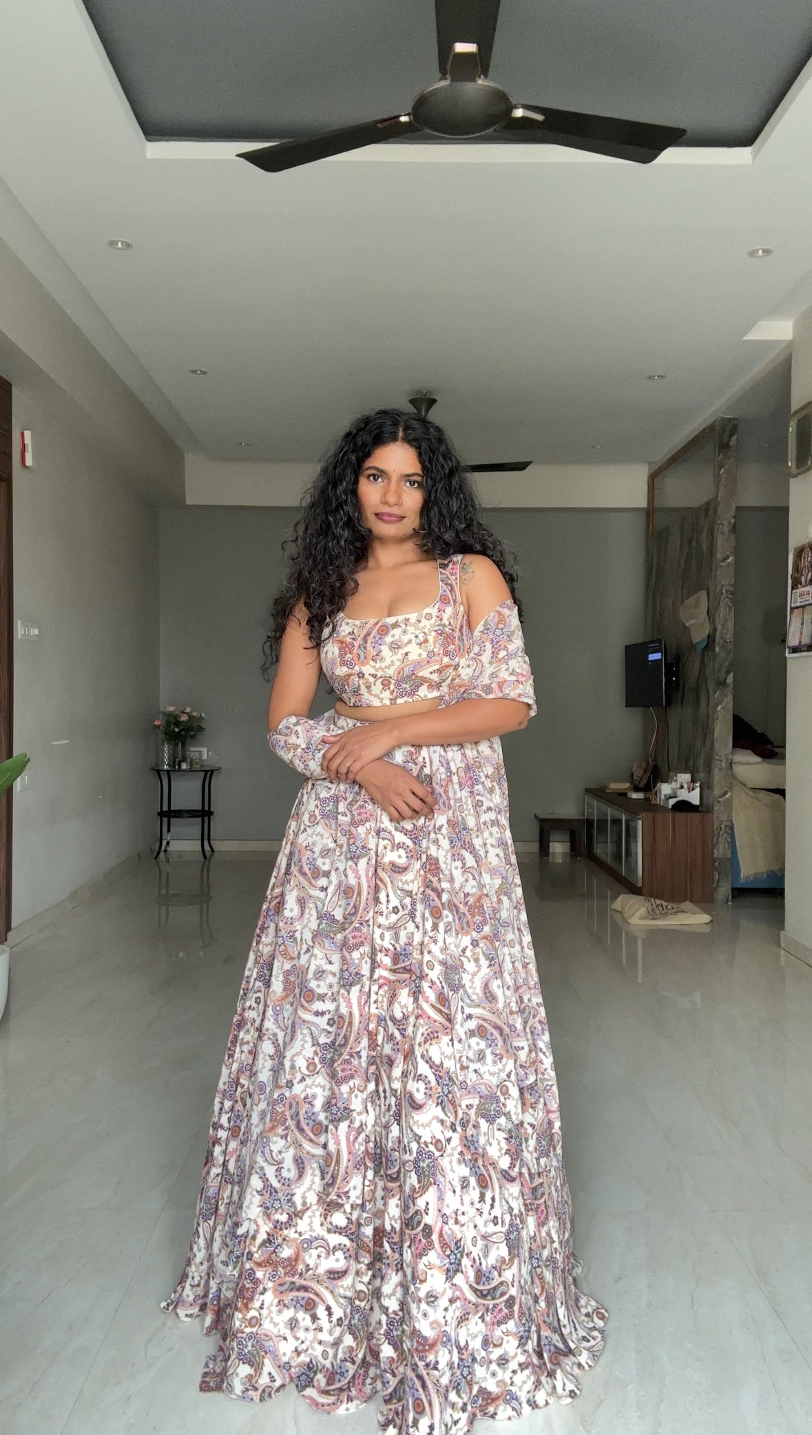 Caramel 3 Piece Lehengas Set