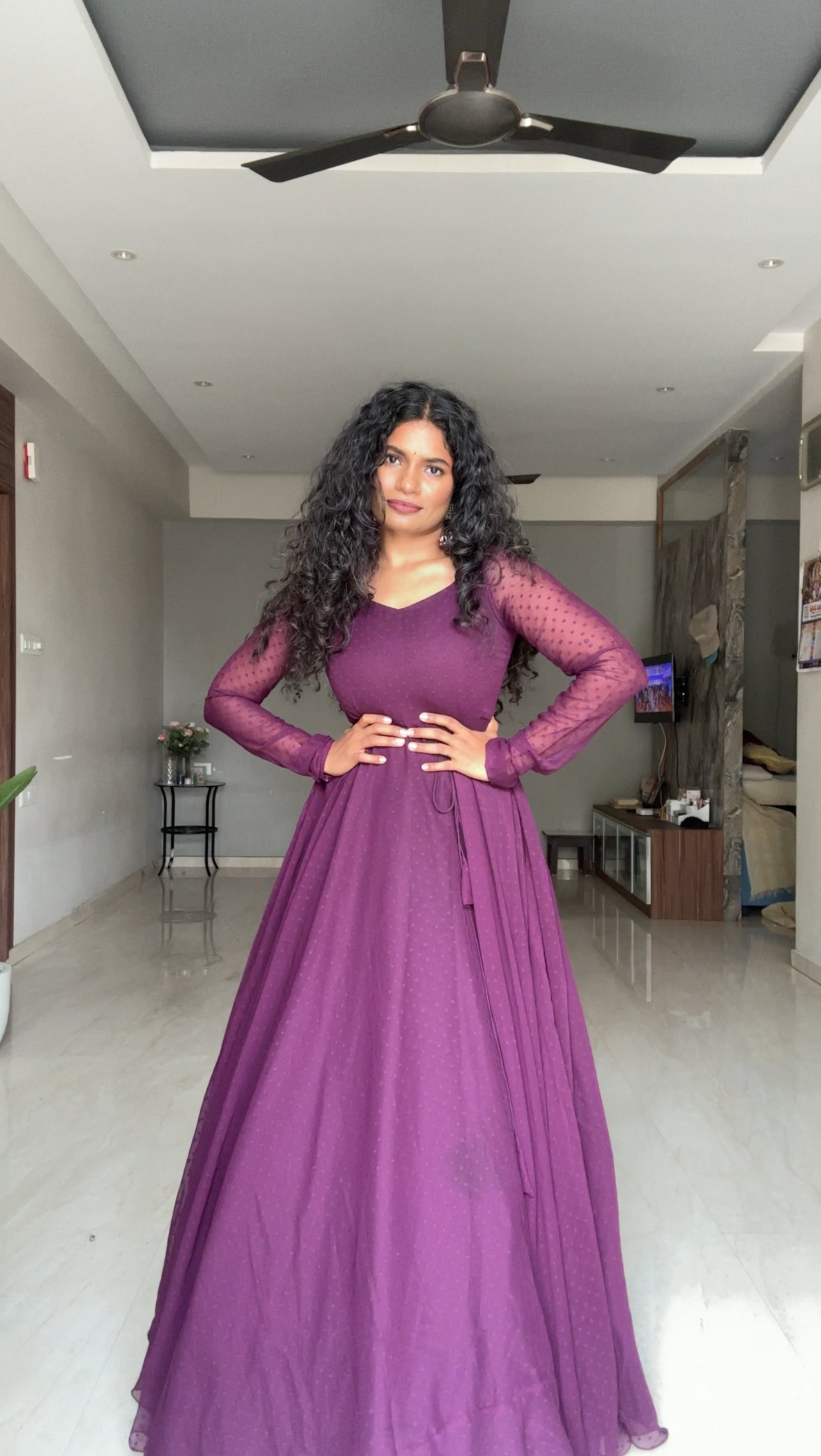 Fuchsia Long Frock
