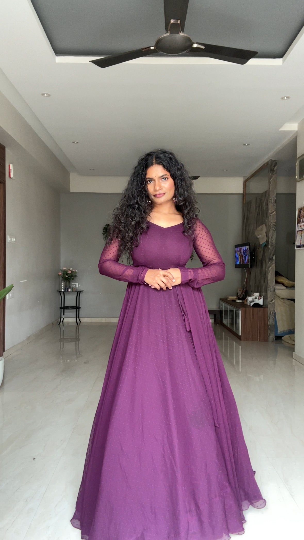 Fuchsia Long Frock