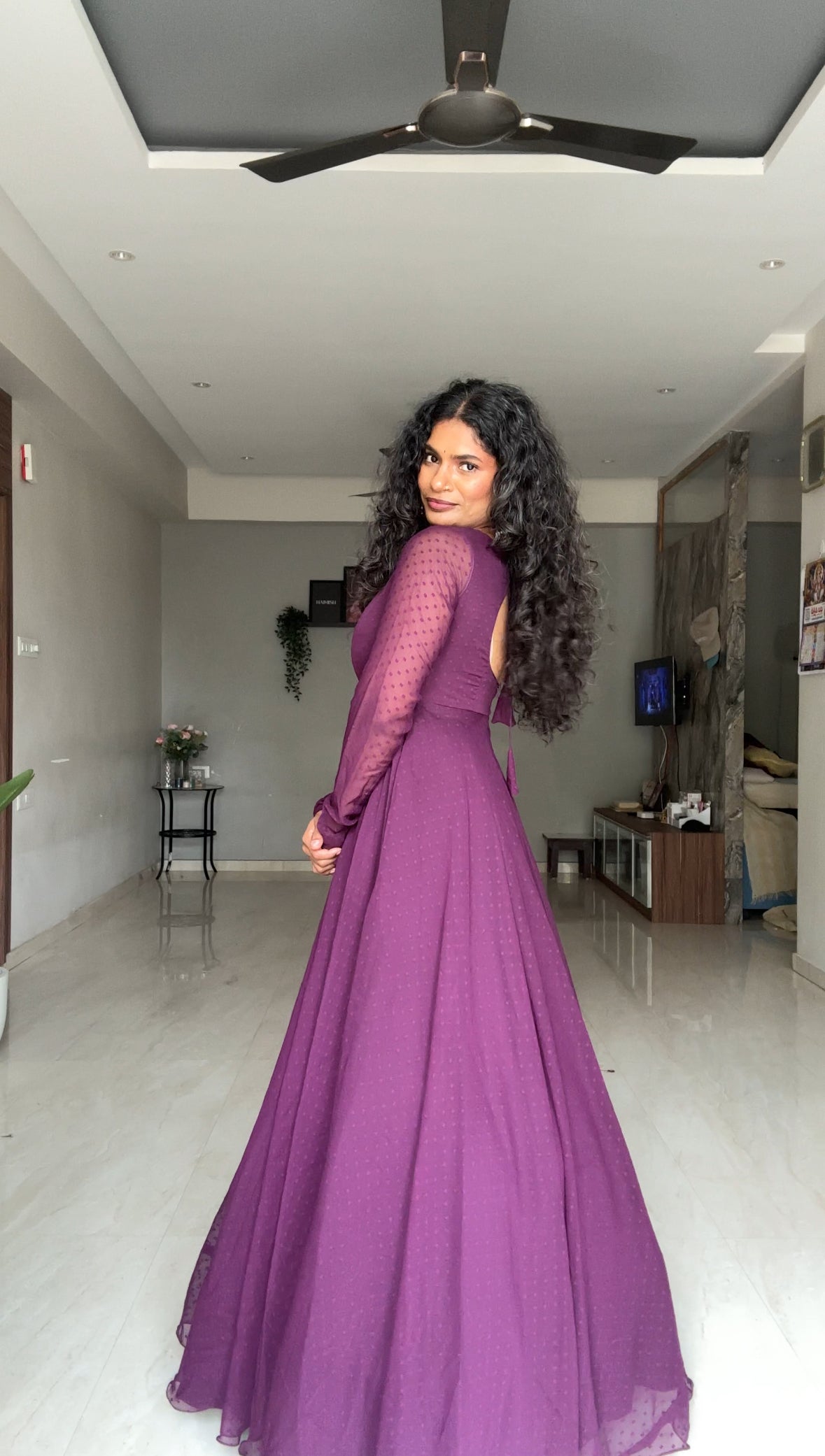 Fuchsia Long Frock