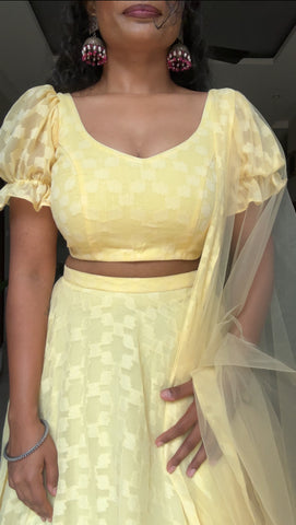Lemonade 3 Piece Lehengas Set