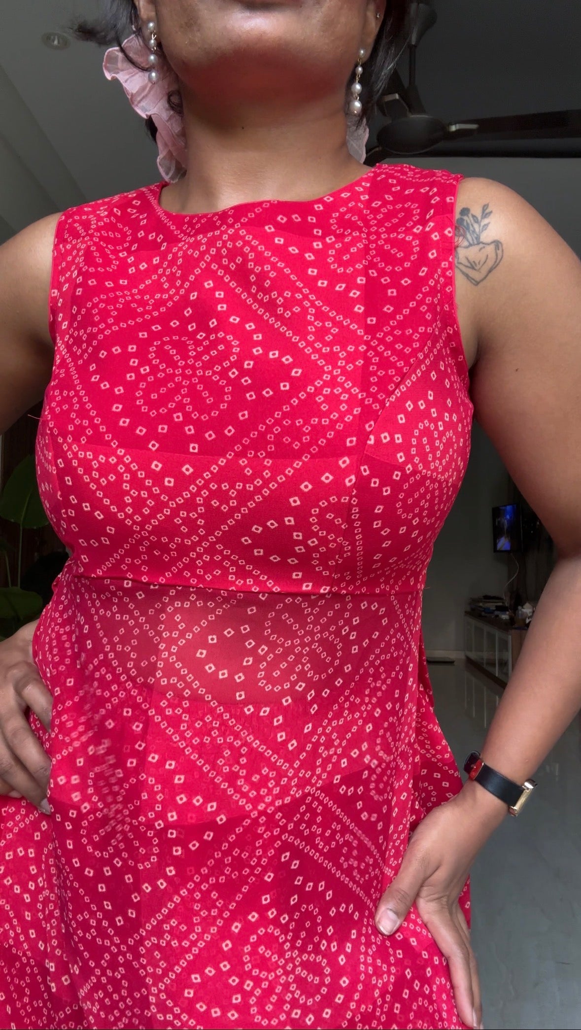 Red Bandini Co-ords