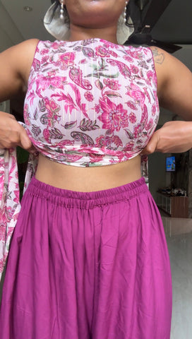 Pink Multipurpose Palazzos