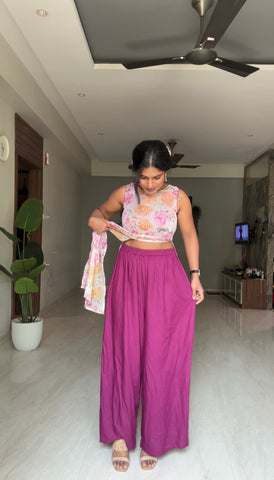 Pink Multipurpose Palazzos