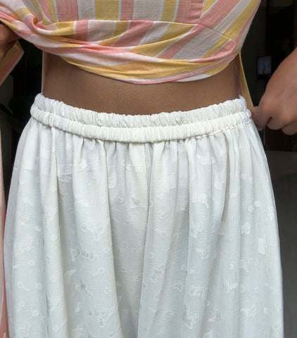 White Butti Multipurpose Palazzos