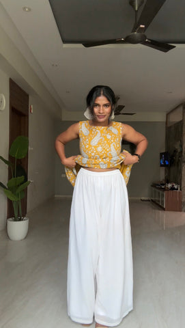 White Multipurpose Palazzos