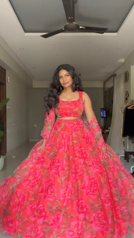 Cherry 3 Piece Lehenga Set