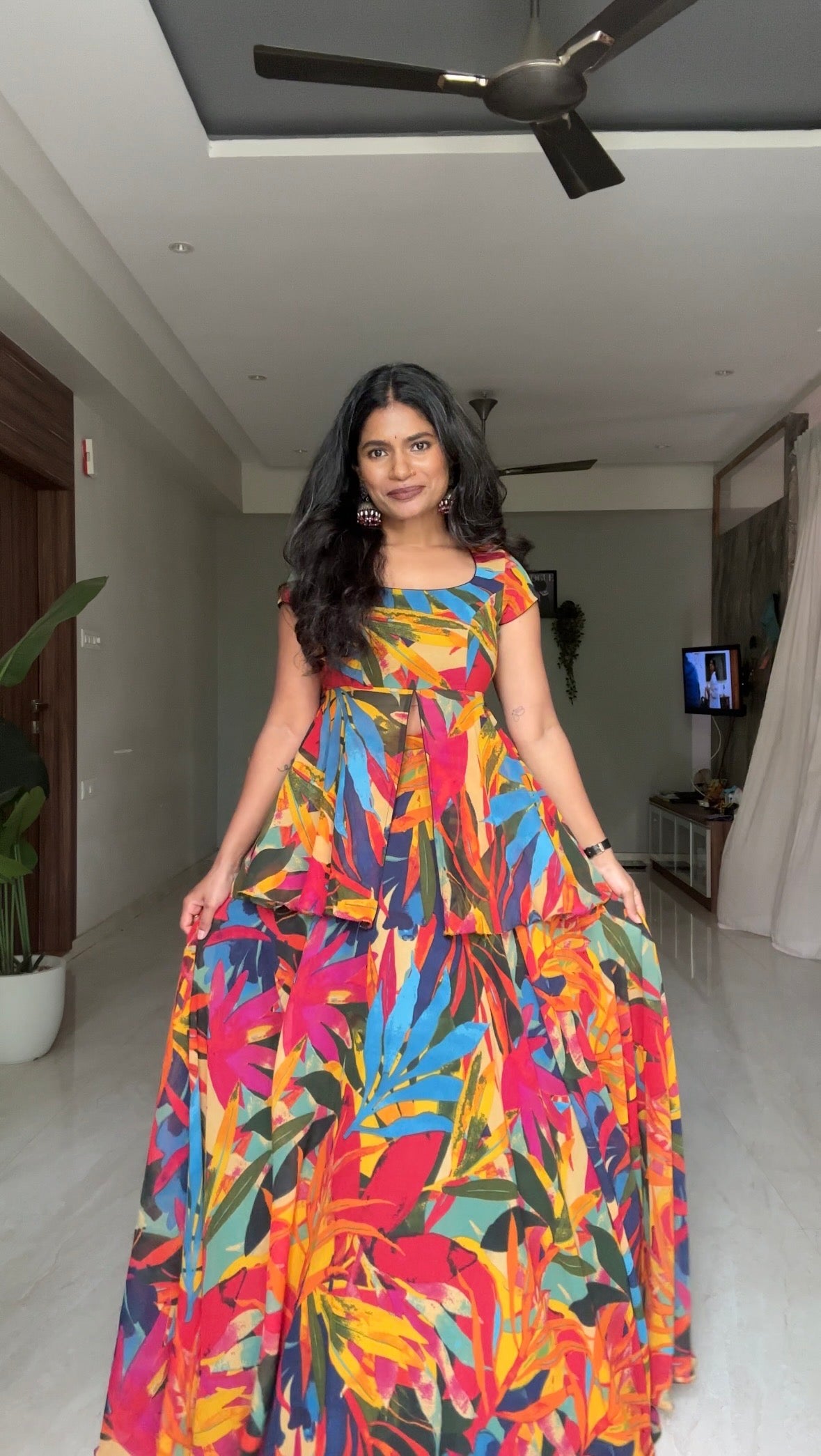 Haldi Peplum Set