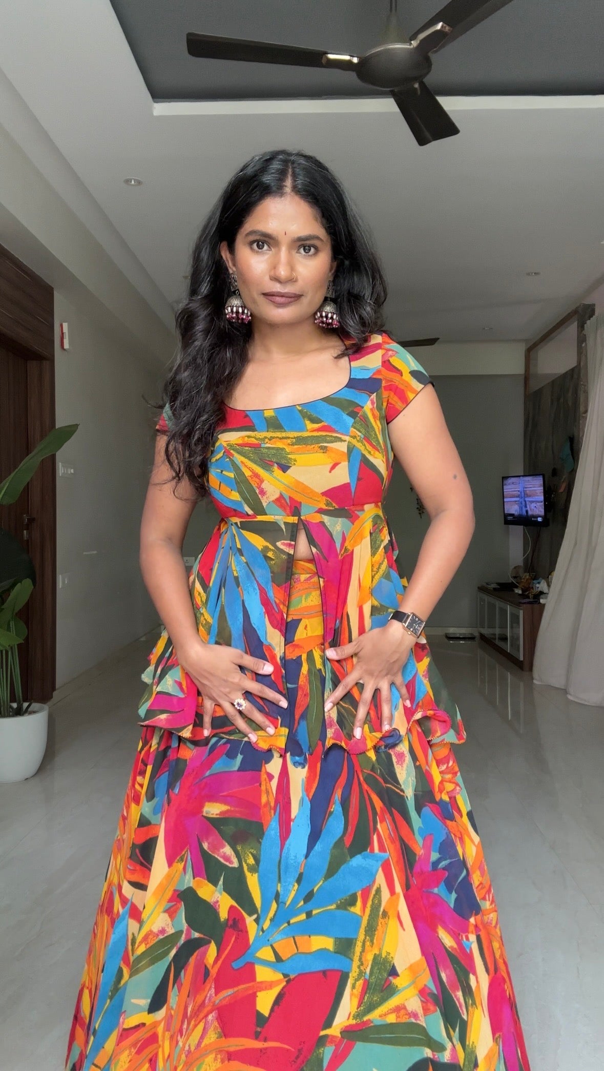 Haldi Peplum Set