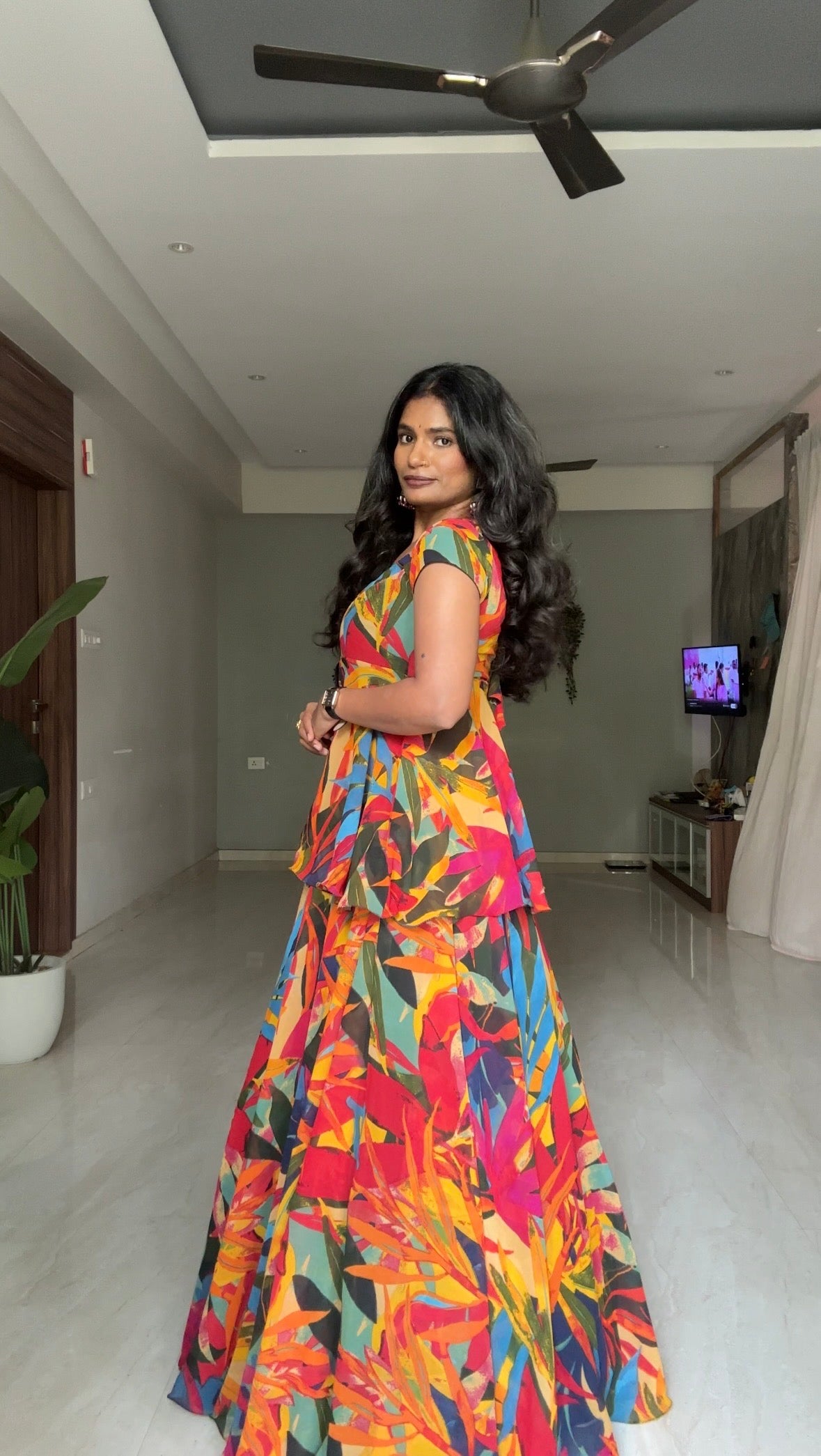 Haldi Peplum Set